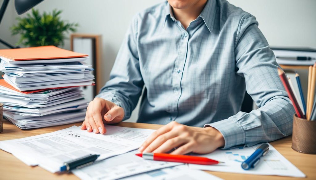 Business professional handling post-registration compliance documents for a Polish company Business professional handling post-registration compliance documents for a Polish company