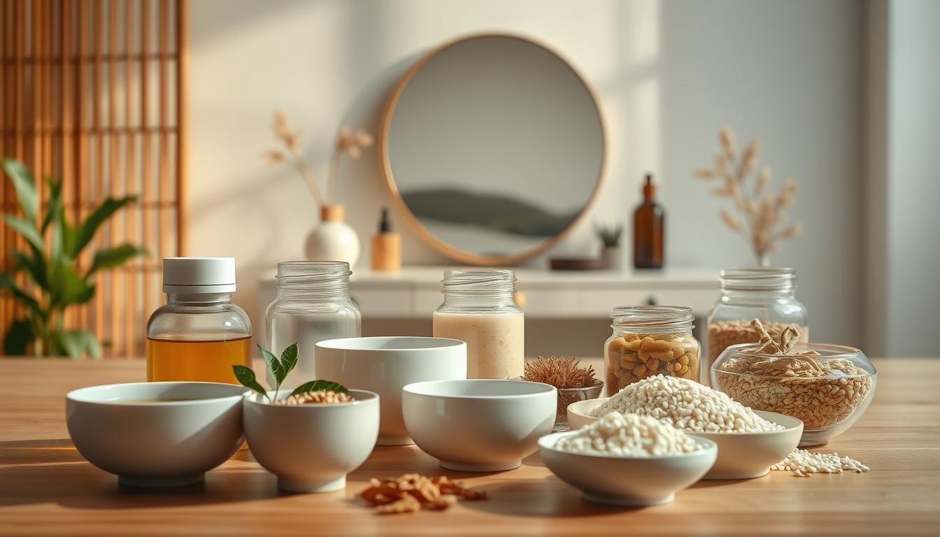 Korean skincare routine for glowing skin
