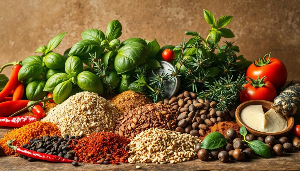 flavour profiles with spices and herbs