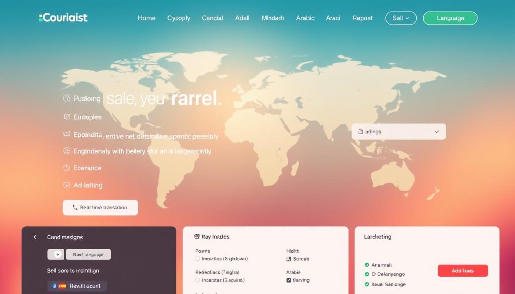 multilingual website features